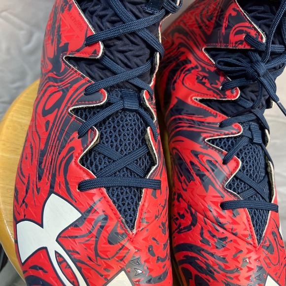 Under Armour Highlight Lux MC Red Camo Men’s Sz 16 Football Cleats - Picture 7 of 14